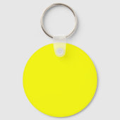 Neon Yellow Solid Color Schlüsselanhänger (Rückseite)