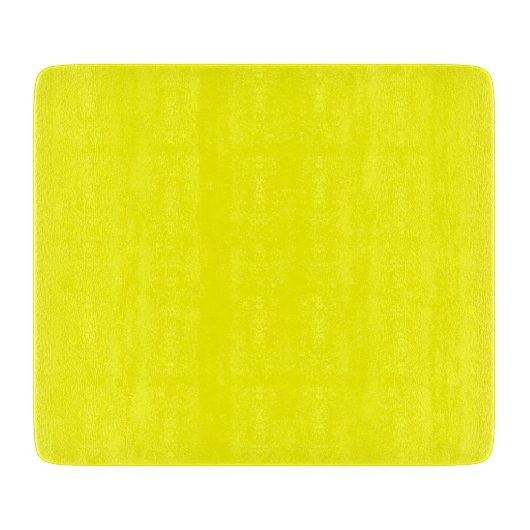 Neon Yellow Solid Color Schneidebrett (Vorderseite)