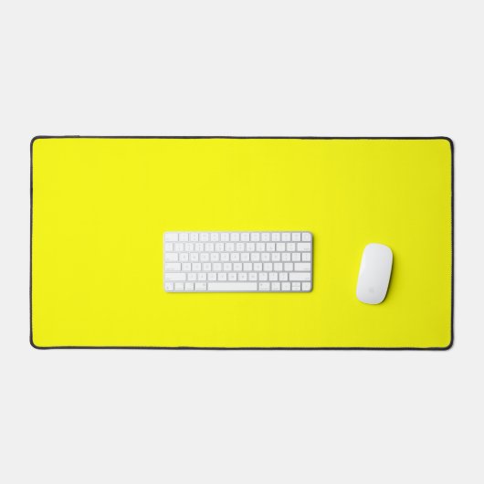 Neon Yellow Solid Color Schreibtischunterlage (Tastatur & Maus)