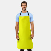 Neon Yellow Solid Color Schürze (Getragen)