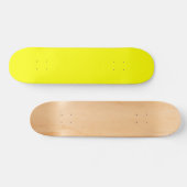 Neon Yellow Solid Color Skateboard (Horizontal)