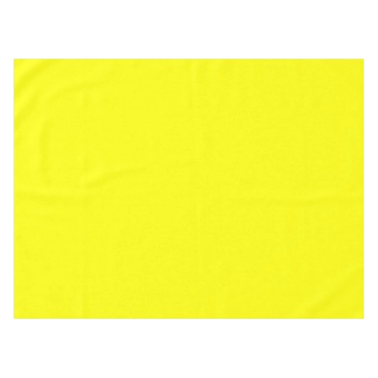 Neon Yellow Solid Color Tischdecke (Vorderseite (Horizontal))