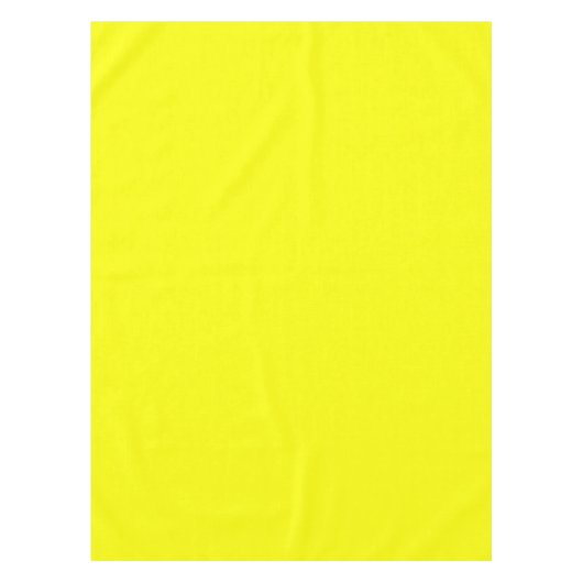 Neon Yellow Solid Color Tischdecke (Vorderseite)