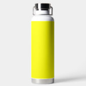 Neon Yellow Solid Color Trinkflasche (Rückseite)