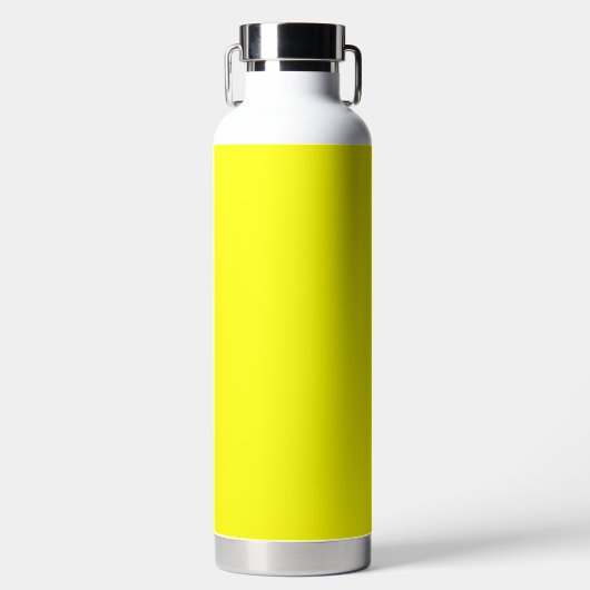 Neon Yellow Solid Color Trinkflasche (Vorderseite)