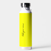 Neon Yellow Solid Color Trinkflasche (Links)