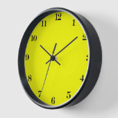 Neon Yellow Solid Color Uhr (Winkel)