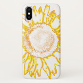 Neon Yellow Sunflower Case-Mate iPhone Hülle (Rückseite)