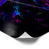 Neon-Zauberer Poster (Ecke)