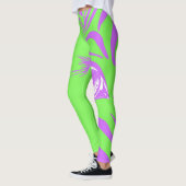 Neon-Zebra-Muster-Modell-Leggings Leggings (Links)
