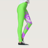 Neon-Zebra-Muster-Modell-Leggings Leggings (Rechts)