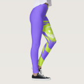 Neon-Zebra-Muster-Modell-Leggings Leggings (Rechts)