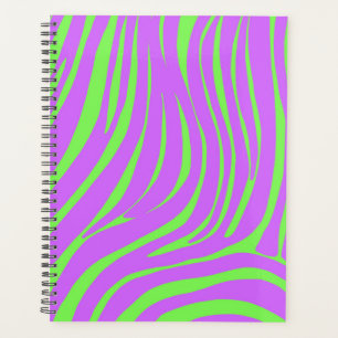 Neon-Zebra-Muster-Terminplaner-Organizer Planer