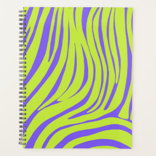 Neon-Zebra-Muster-Terminplaner-Organizer Planer