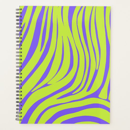 Neon-Zebra-Muster-Terminplaner-Organizer Planer (Vorderseite)