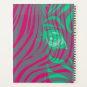 Neon-Zebra-Muster-Terminplaner-Organizer Planer (Rückseite)