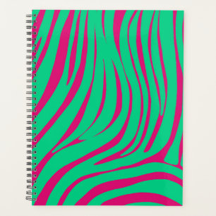 Neon-Zebra-Muster-Terminplaner-Organizer Planer