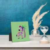 Neon-Zebra-Paradies Fotoplatte (InSitu)