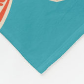 Neon Zebra: Retro farblos, nahtlos Fleecedecke (Ecke)