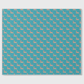 Neon Zebra: Retro farblos, nahtlos Geschenkpapier (Flach)