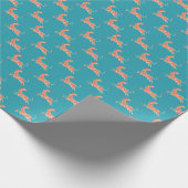 Neon Zebra: Retro farblos, nahtlos Geschenkpapier (Ecke)