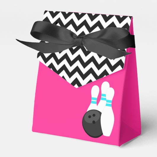 Neon Zickzack Bowling Fevor Boxes Geschenkschachtel (Vorderseite)
