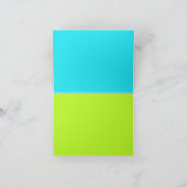 Neon Zickzack Bowling Vielen Dank Karten (Innenseite)