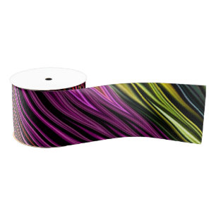 Neon Zig Zag Swirl Ribbon Ripsband