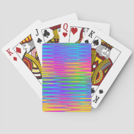 Neon ZigZag Spielkarten