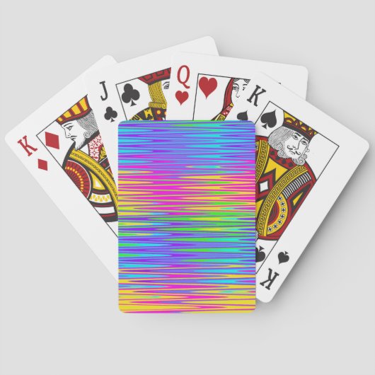 Neon ZigZag Spielkarten (Rückseite)