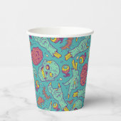 Neon Zombie Paper Cup - Halloween-Party Pappbecher (Links)
