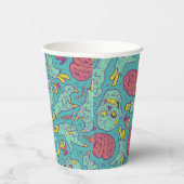 Neon Zombie Paper Cup - Halloween-Party Pappbecher (Rechts)
