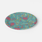 Neon Zombie Paper Cup - Halloween-Party Pappteller (Schrägansicht)