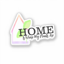 Neon Zuhause ist, wo meine Pflanze sind.