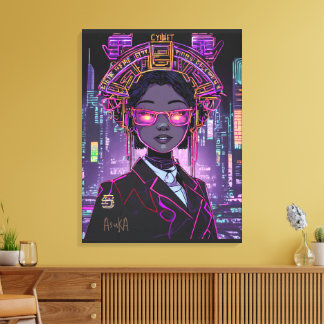 Neon-Zukunft ID1028 Leinwanddruck
