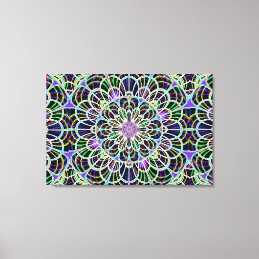 Neonächte 2 Starke Leinwand Print (Vorderseite)