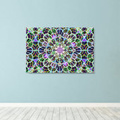 Neonächte 2 Starke Leinwand Print (Insitu (Holzboden))