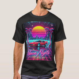 Neonächte Retro 80er Kunstdruckerei - Stadtbild T-Shirt