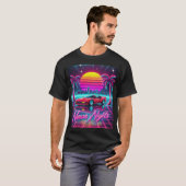 Neonächte Retro 80er Kunstdruckerei - Stadtbild T-Shirt (Vorne ganz)