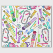 Neonachtziger jahre Neunzigerjahre Retro lustiges Geschenkpapier (Flach)