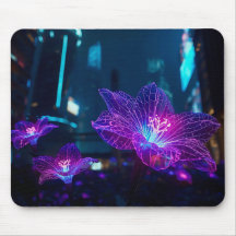 Neonadern leuchtendes Mauspad | Biolumineszenz