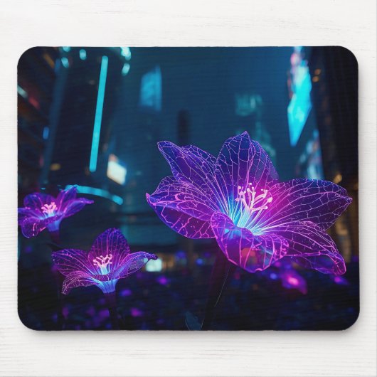 Neonadern leuchtendes Mauspad | Biolumineszenz (Vorne)
