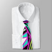 neonale abstrakte Krawatte (Gebunden)