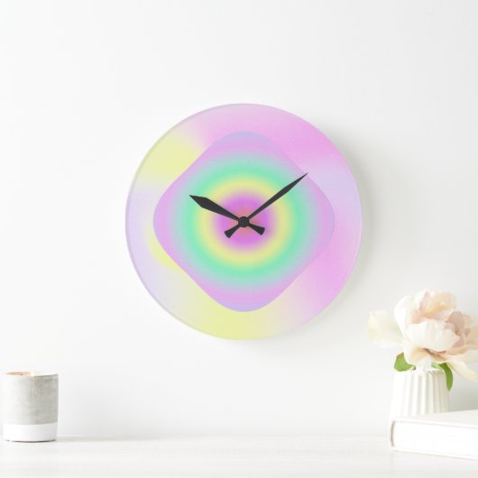 neonale abstrakte Trippuhr Große Wanduhr (Zuhause)