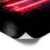 Neonamerikanische Flagge Poster (Ecke)
