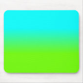 Neonaqua und grüne Ombré Schatten-Neonfarbe Mousepad (Vorne)