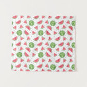 NeonAquarell-Wassermelone-Muster 2 Wandteppich (Vorderseite (Horizontal))