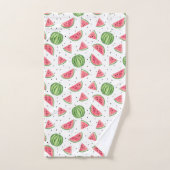 NeonAquarell-Wassermelone-Muster Badhandtuch Set (Handtuch)