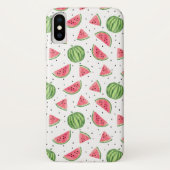NeonAquarell-Wassermelone-Muster Case-Mate iPhone Hülle (Rückseite)