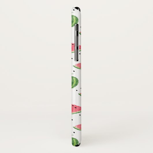 NeonAquarell-Wassermelone-Muster Case-Mate iPhone Hülle (Hinten/Links)
